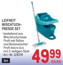 Metro Leifheit wischtuch presse set Angebot