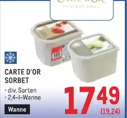 Metro Carte d'or sorbet Angebot