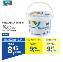 Metro Mozzarella bambini Angebot
