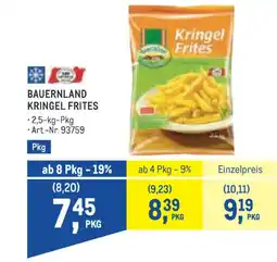 Metro Bauernland kringel frites Angebot
