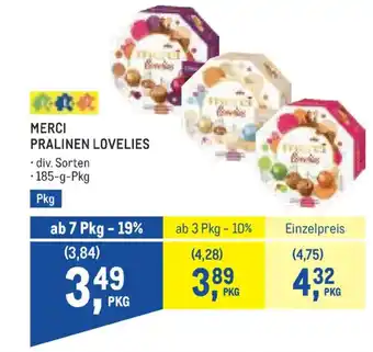 Metro Merci pralinen lovelies Angebot