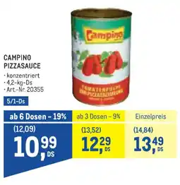 Metro Campino pizzasauce Angebot