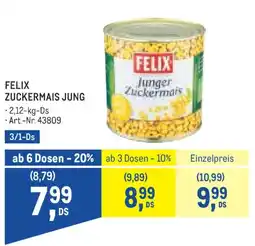 Metro Felix zuckermais jung Angebot