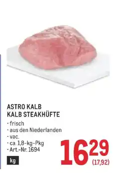 Metro Astro kalb kalb steakhüfte Angebot