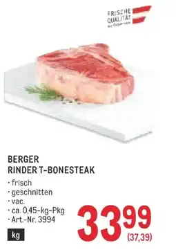 Metro Berger rinder t-bonesteak Angebot