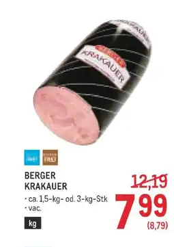 Metro Berger krakauer Angebot