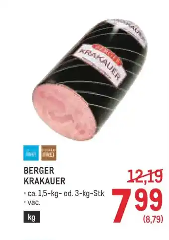 Metro Berger krakauer Angebot