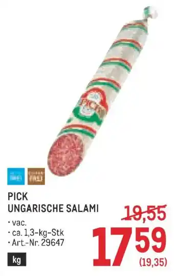 Metro Pick ungarische salami Angebot