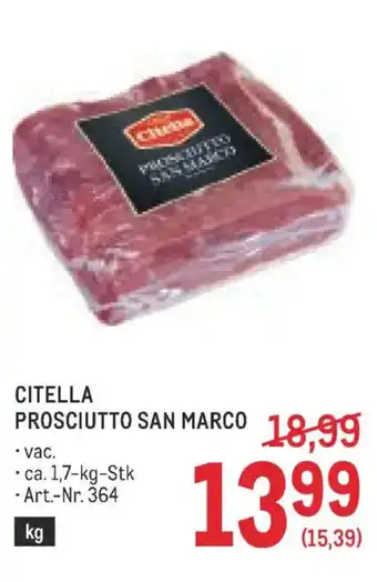 Metro Citella prosciutto san marco Angebot
