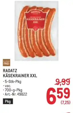 Metro Radatz käsekrainer xxl Angebot