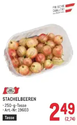 Metro Stachelbeeren Angebot
