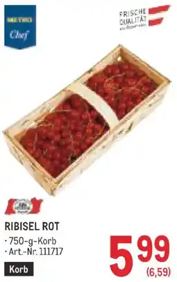 Metro Ribisel rot Angebot