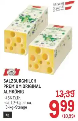 Metro Salzburgmilch premium original almkönig Angebot