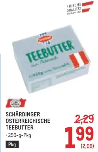 Metro Schärdinger österreichische teebutter Angebot