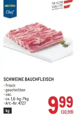 Metro Schweine bauchfleisch Angebot