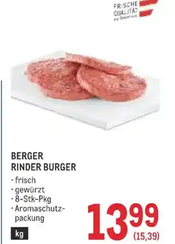 Metro Berger rinder burger Angebot