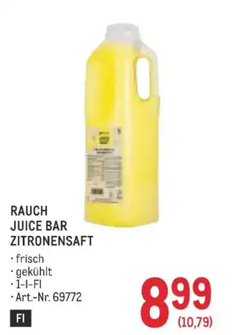 Metro Rauch juice bar zitronensaft Angebot