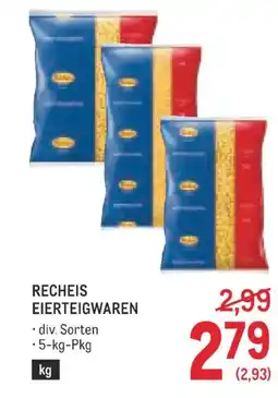 Metro Recheis eierteigwaren Angebot