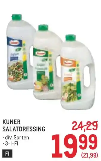 Metro Kuner salatdressing Angebot