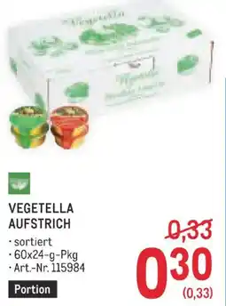 Metro Vegetella aufstrich Angebot