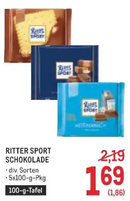 Metro Ritter sport schokolade Angebot