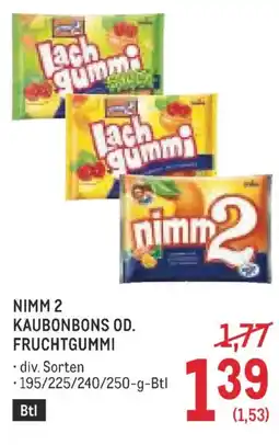 Metro Nimm 2 kaubonbons od fruchtgummi Angebot