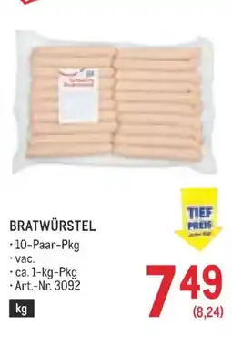 Metro Bratwürstel Angebot