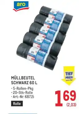 Metro Müllbeutel schwarz Angebot