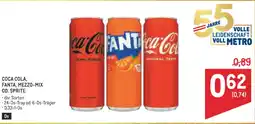 Metro Coca cola fanta mezzo mix od sprite Angebot