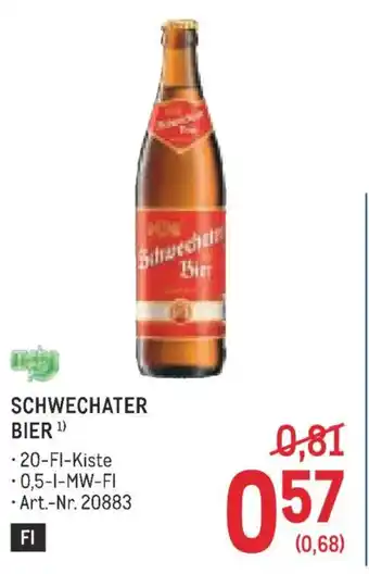 Metro Schwechater bier Angebot