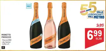 Metro Mionetto prosecco Angebot