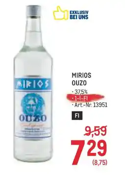 Metro Mirios ouzo Angebot