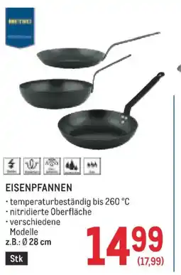 Metro Eisenpfannen Angebot