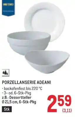 Metro Porzellanserie adeani Angebot