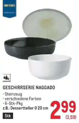 Metro Geschirrserie naggado Angebot
