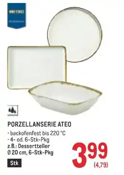 Metro Porzellanserie ateo Angebot