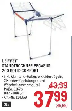 Metro Leifheit standtrockner pegasus 200 solid comfort Angebot