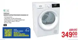 Metro Gorenje wärmepumpentrockner d3hne82 Angebot