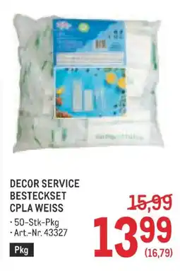 Metro Decor service besteckset cpla weiss Angebot