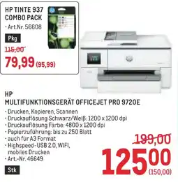 Metro Hp multifunktionsgerät officejet pro 9720e Angebot