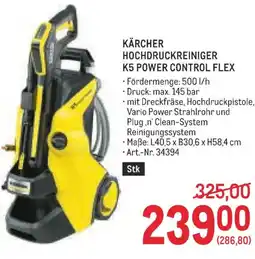 Metro Kärcher hochdruckreiniger k5 power control flex Angebot