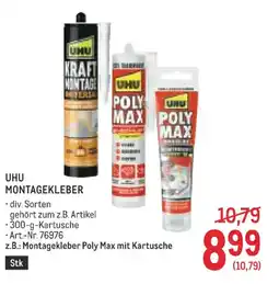 Metro Uhu montagekleber Angebot