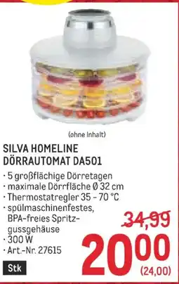 Metro Silva homeline dörrautomat da501 Angebot