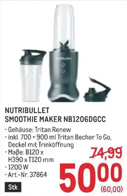 Metro Nutribullet smoothie maker nb1206dgcc Angebot