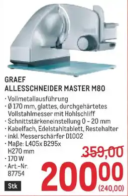 Metro Graef allesschneider master m80 Angebot