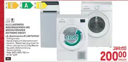 Metro Alle lagernden waschmaschinen und wäschetrockner der marke indesit Angebot