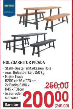 Metro Holzgarnitur picada Angebot