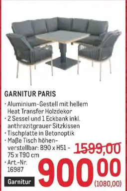 Metro Garnitur paris Angebot