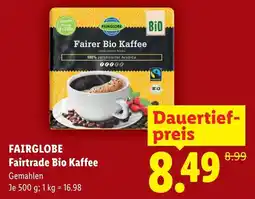 Lidl Fairglobe fairer bio kaffee Angebot