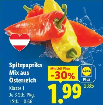 Lidl Spitzpaprika mix aus österreich Angebot